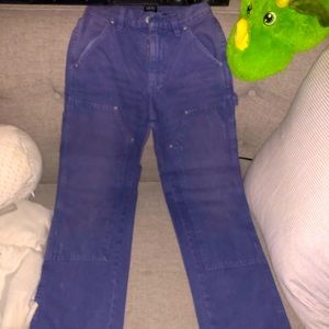 purple high rise jeans